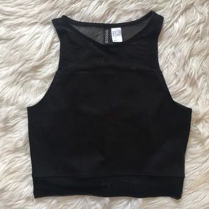 Black crop top